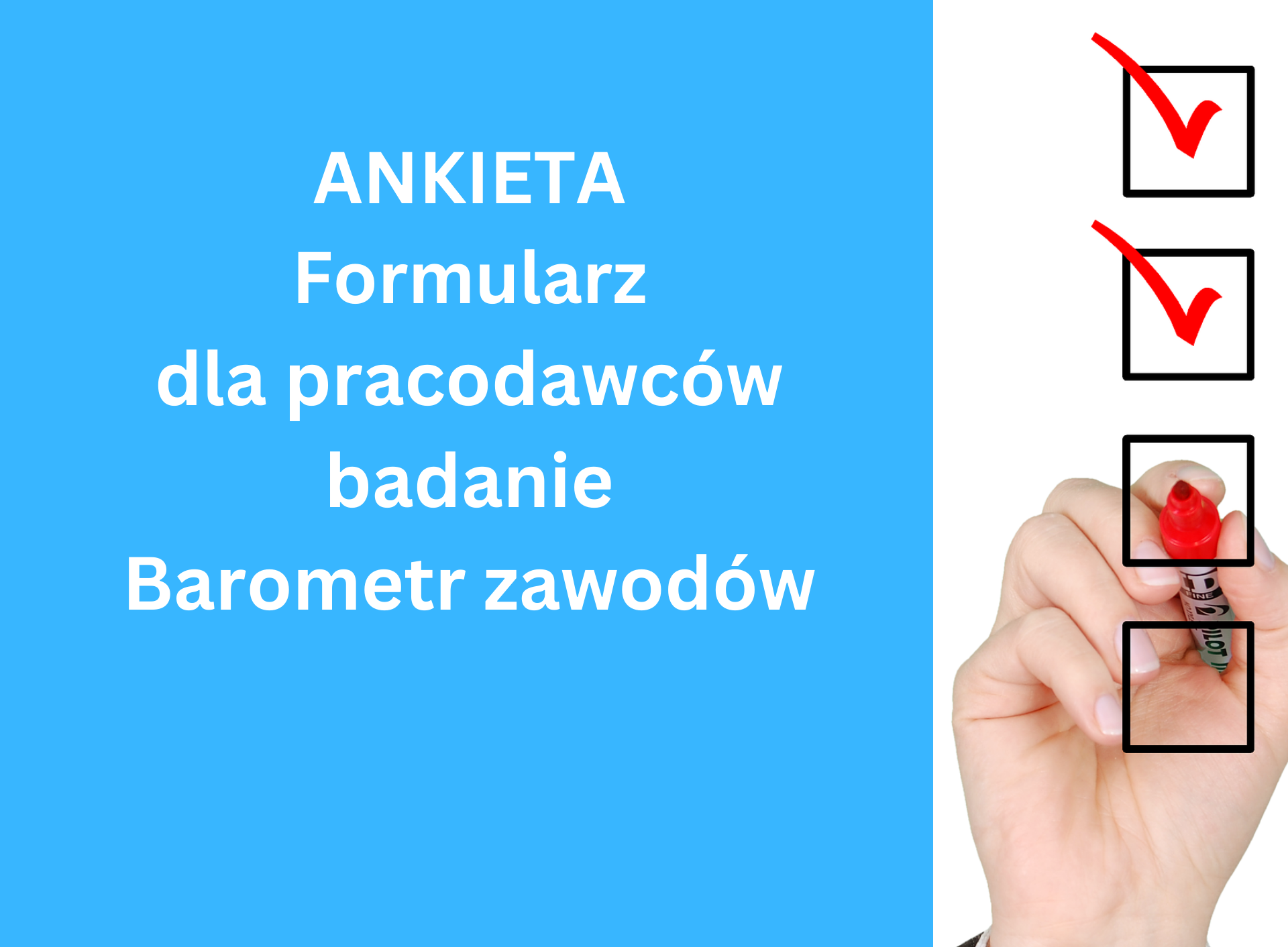 Zdjęcie artykułu Badanie ankietowe pracodawców !